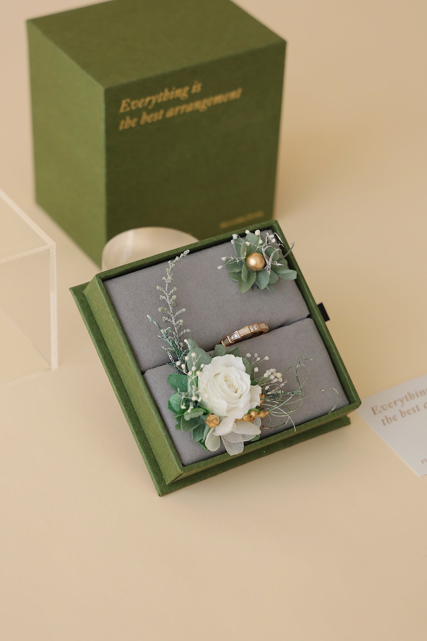 Blaca Floral Ring Box