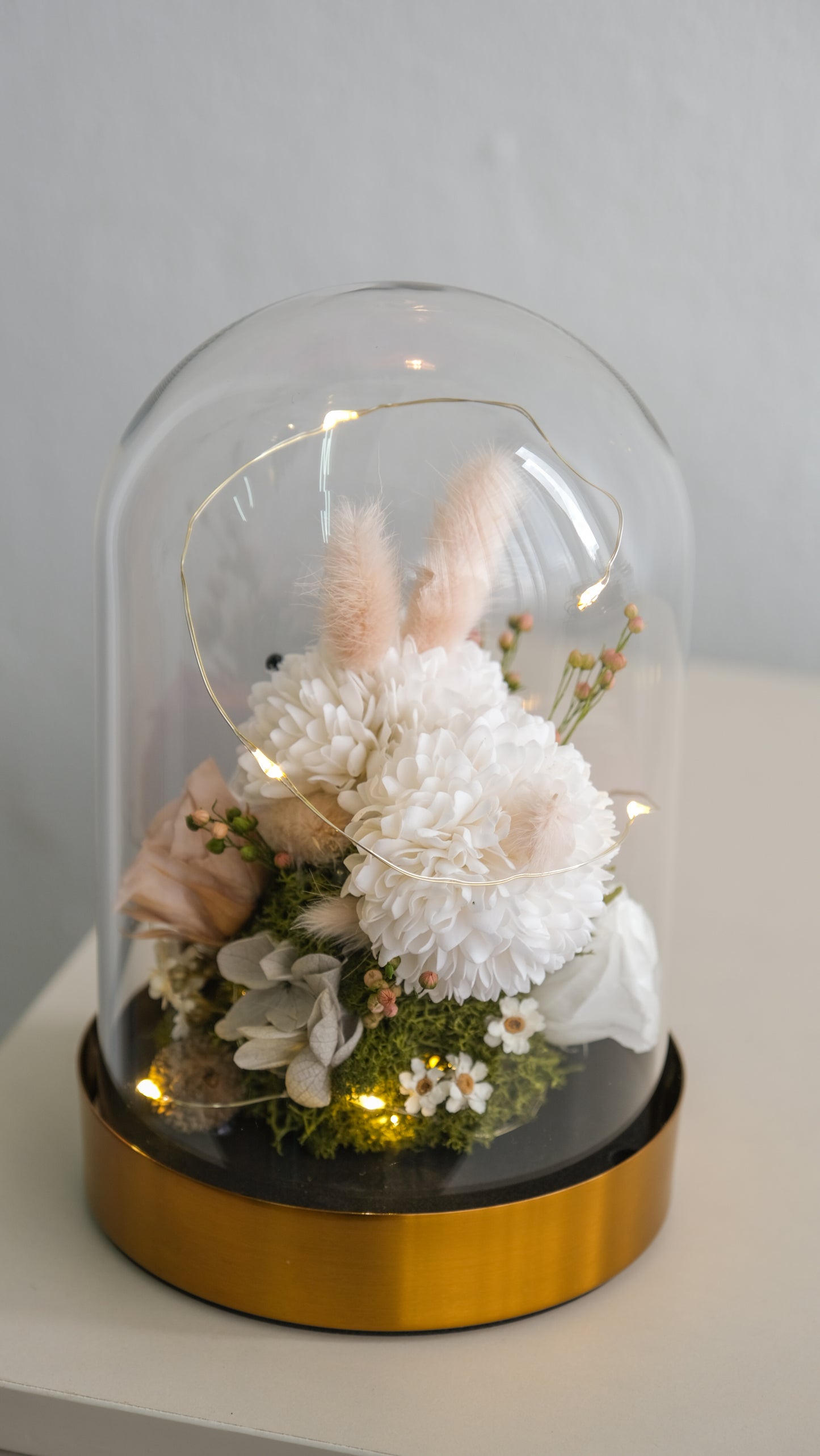 Bunny LED Bell Jar