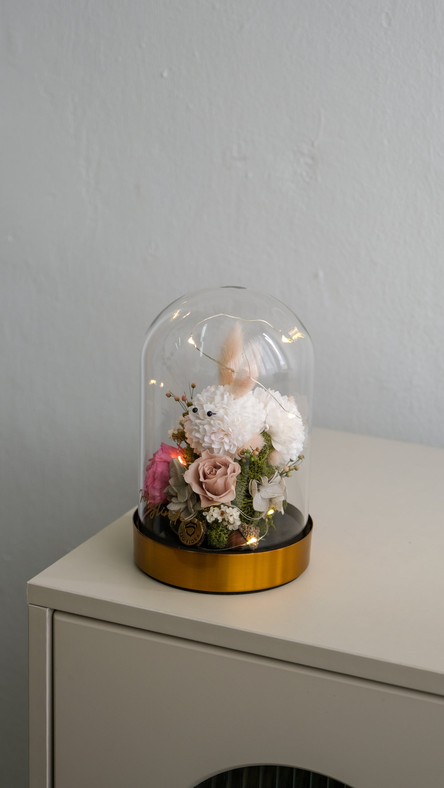 Bunny LED Bell Jar