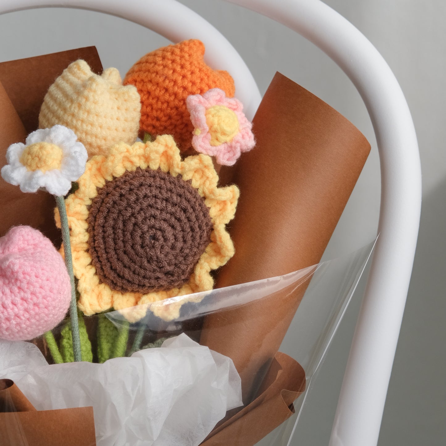 Crochet Sunflower Bouquet