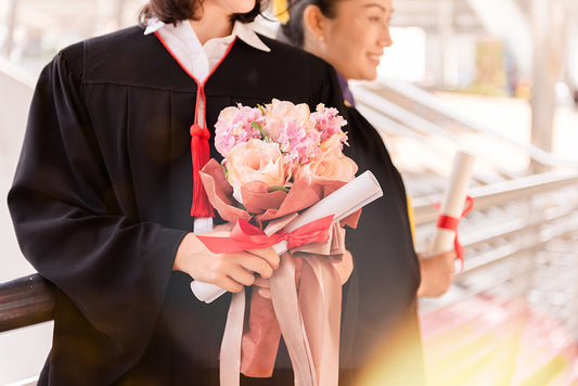 4 Ways To Turn A Bouquet Into A Graduation-Ready Gift