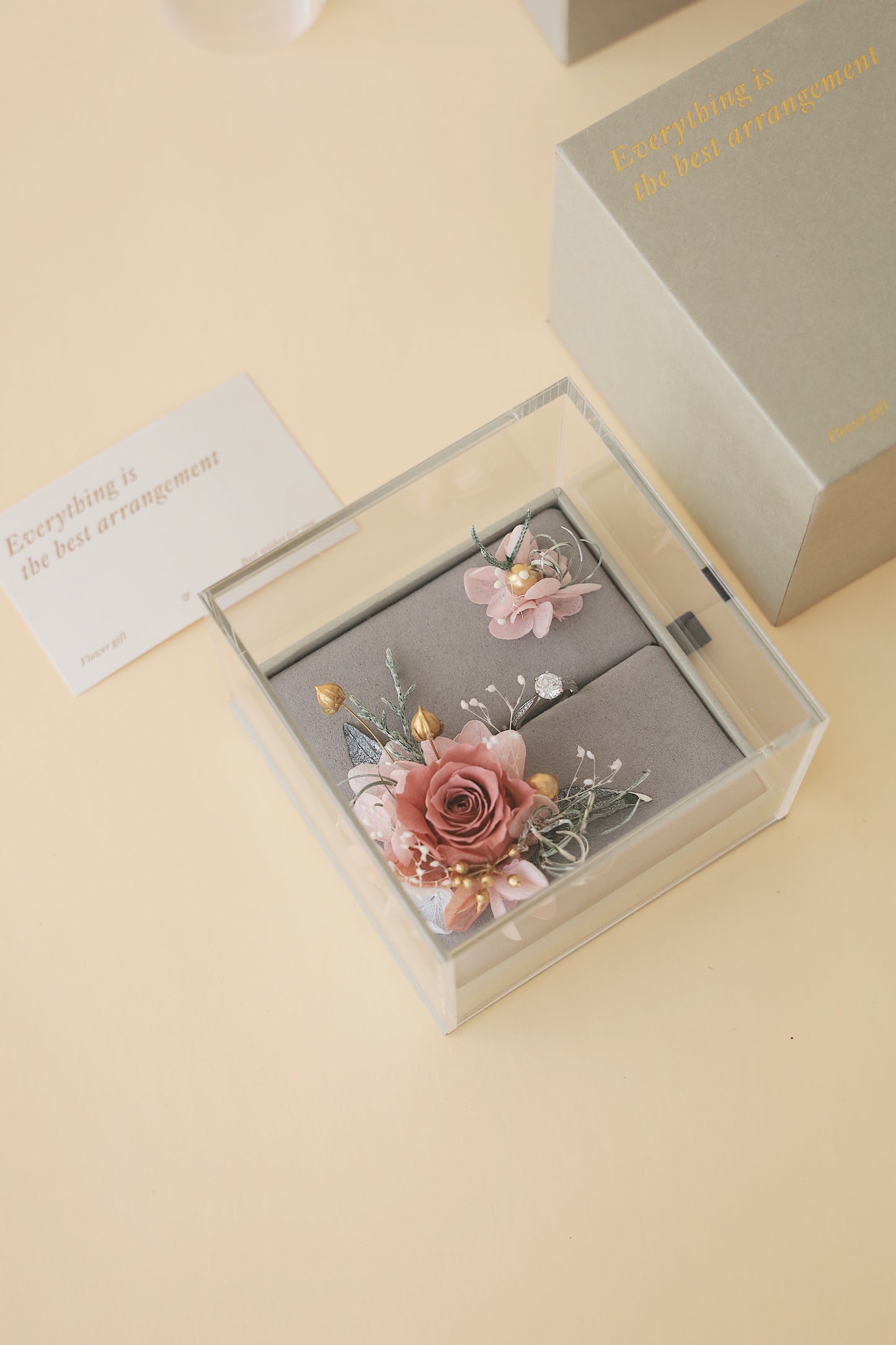 Blaca Floral Ring Box