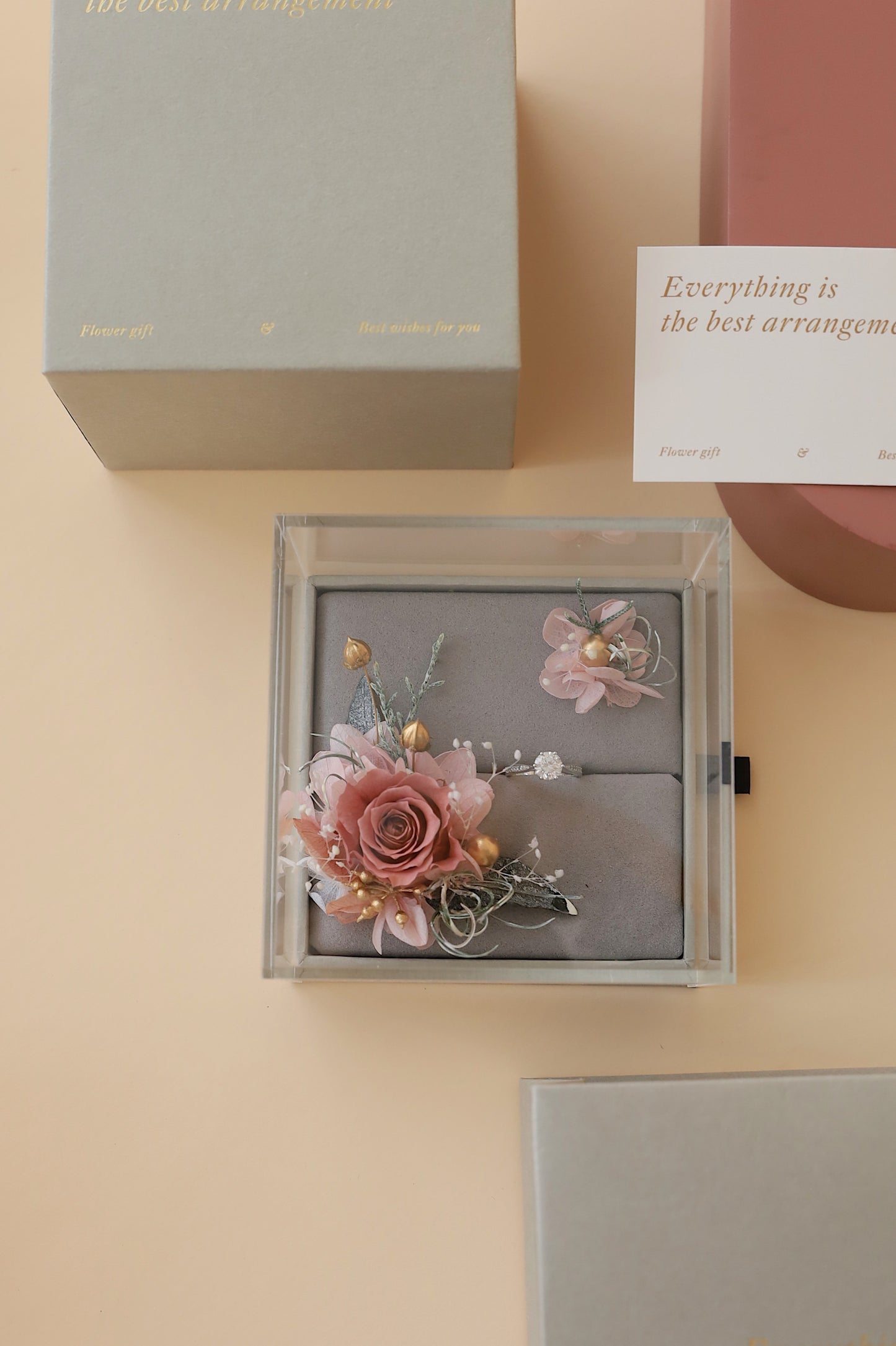 Blaca Floral Ring Box