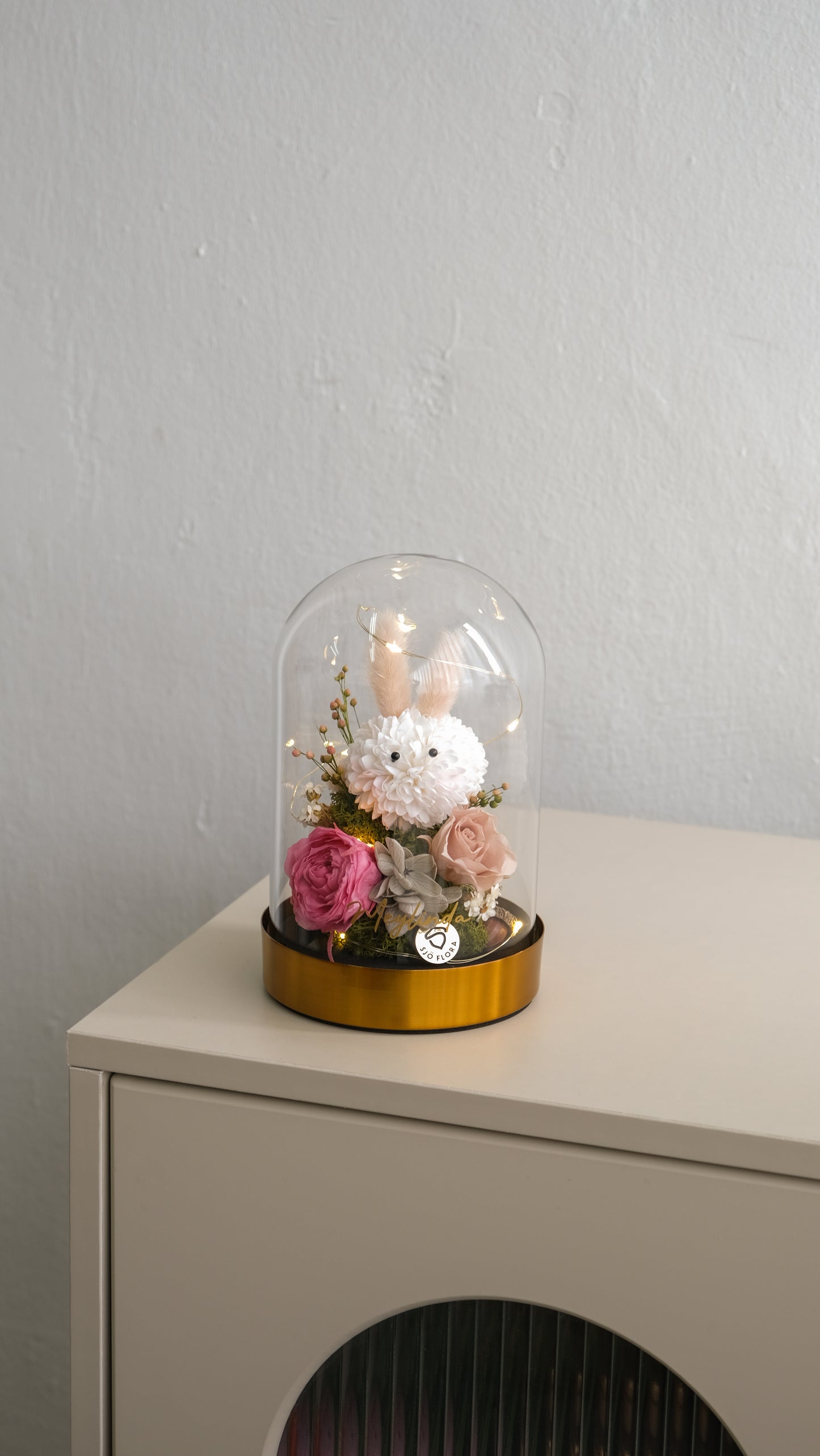 Bunny LED Bell Jar