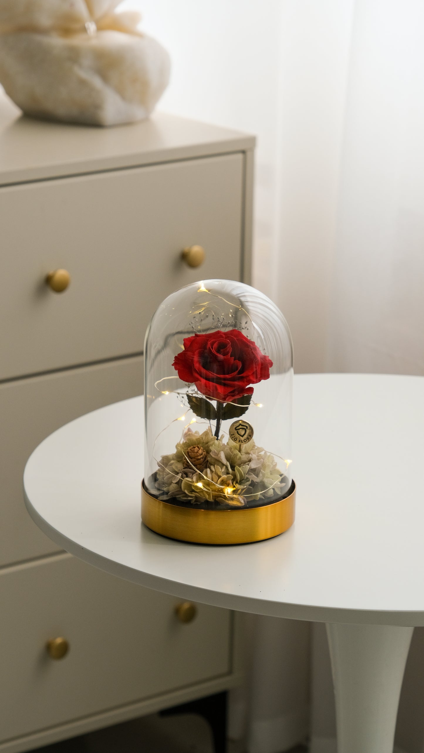 Beauty & the Beast LED Bell Jar